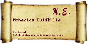 Moharics Eulália névjegykártya